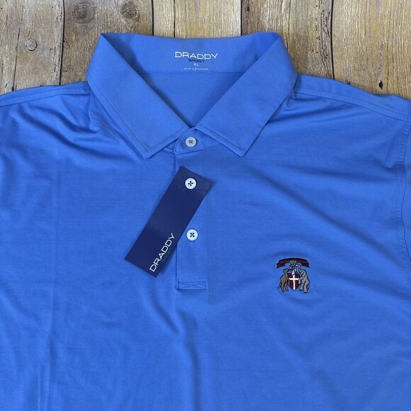 B Draddy Sport Polo Shirt Mens XL Inverness Club Country Club Golf Logo NEW NWT - Picture 1 of 14